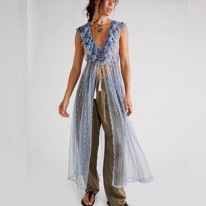 NWOT Free People In Paris Maxi Top duster